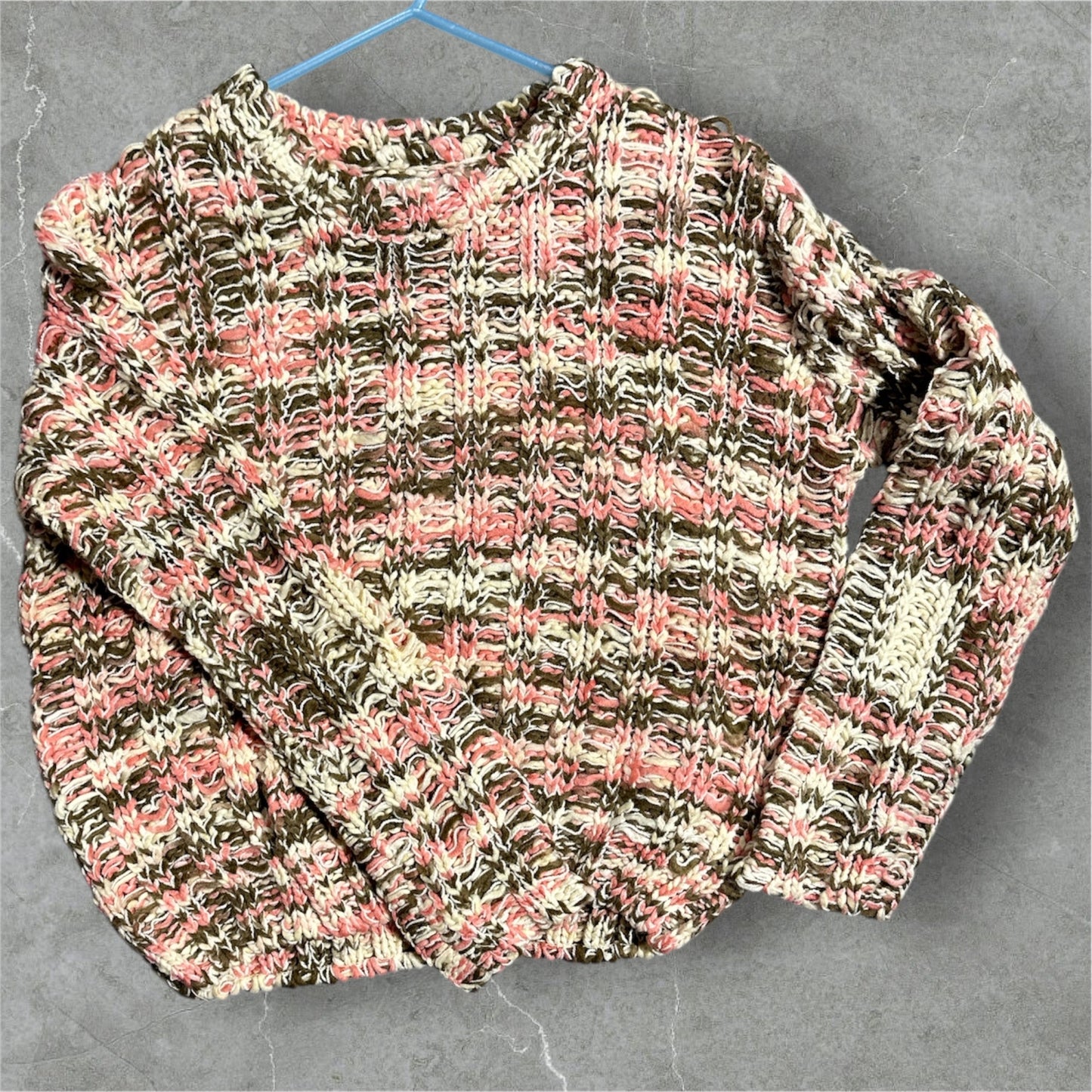 PINK MULTI SADIE & SAGE SWEATER, S/M