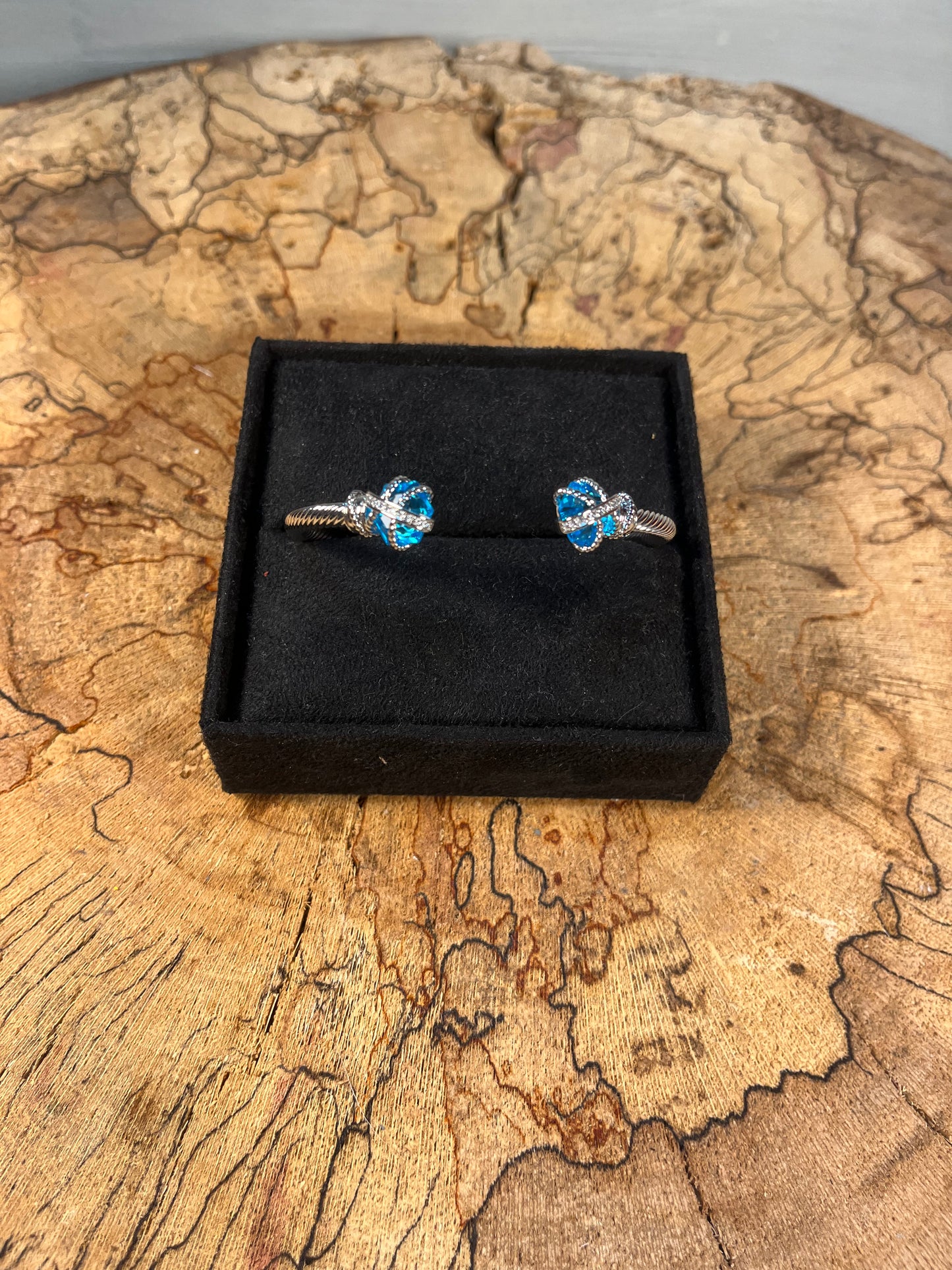 SILVER/ BLUE DAVID YURMAN BRACELET