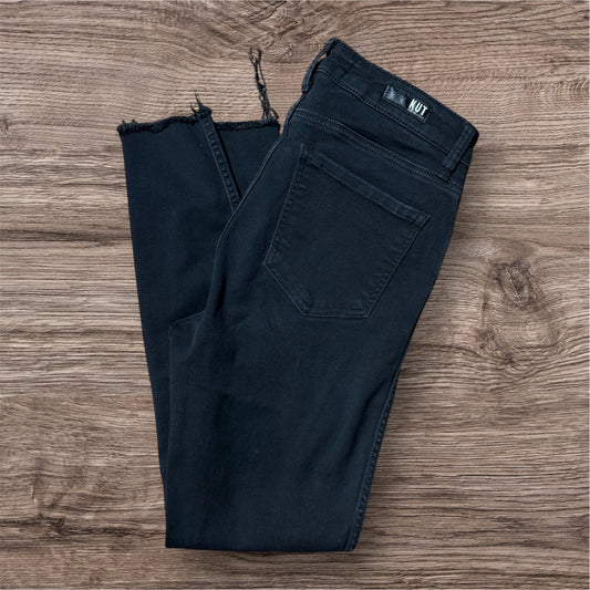 BLACK DENIM KUT DONNA ANKLE SKINNY, 4