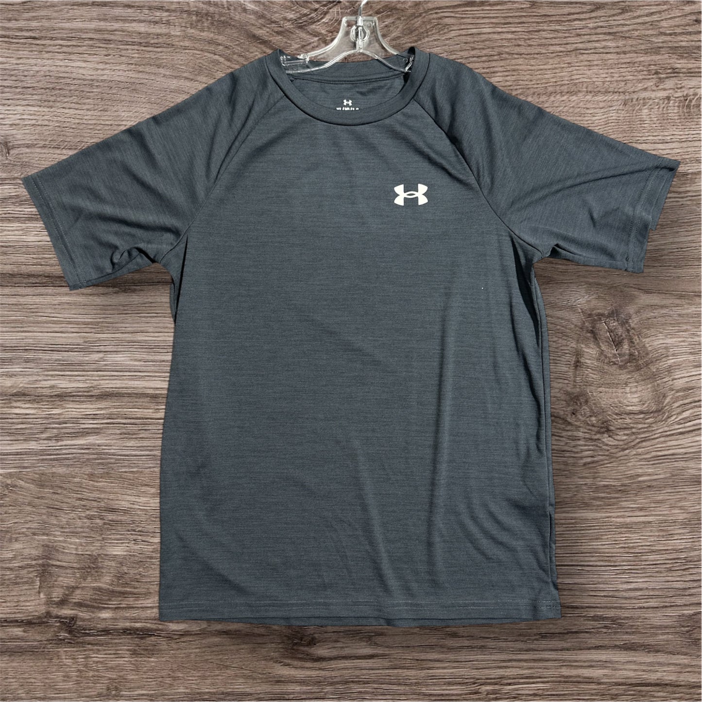 GRAY UNDER ARMOUR DRI-FIT, YOUTH LARGE