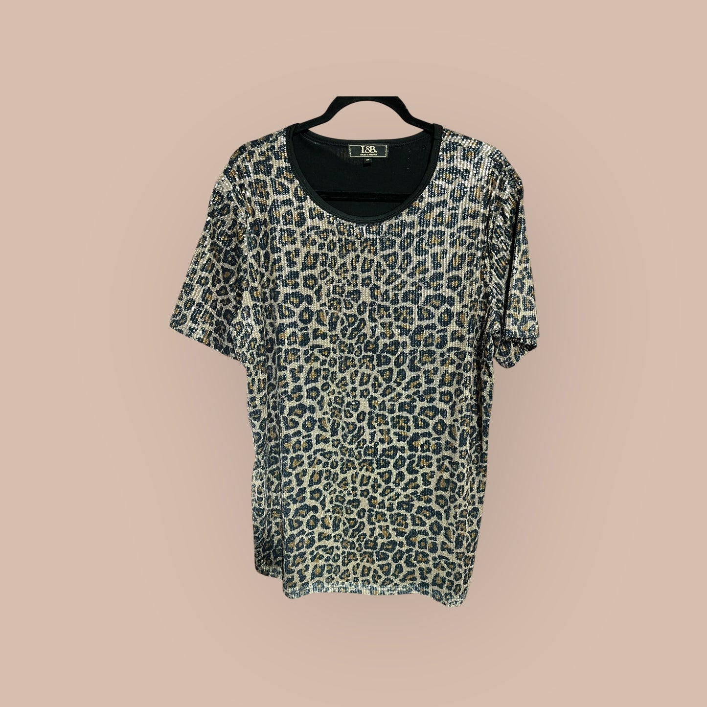 BLACK/ GOLD L & B DRESS, MED