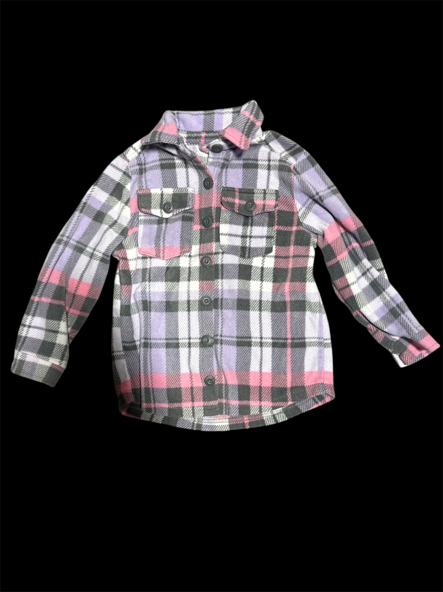 PURPLE PLAID EXTREMELY ME SHACKET, 6X