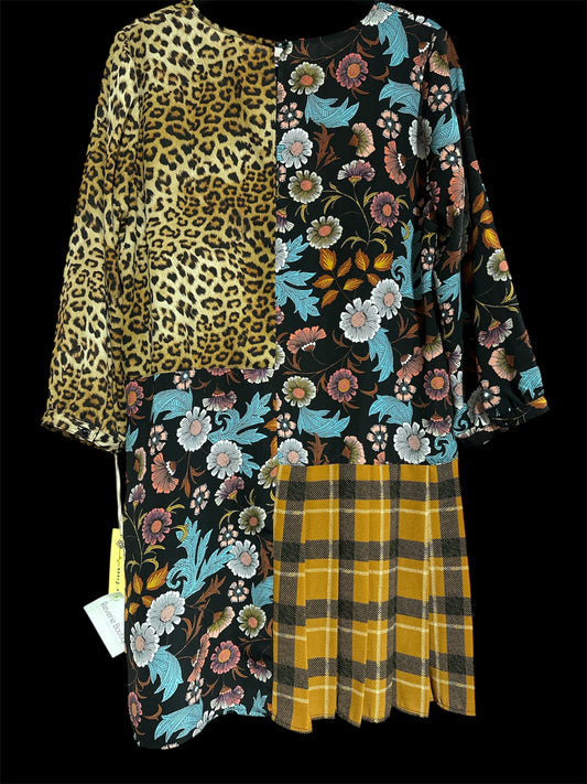 MULTI/ LEOPARD UNCLE FRANK DRESS, LARGE