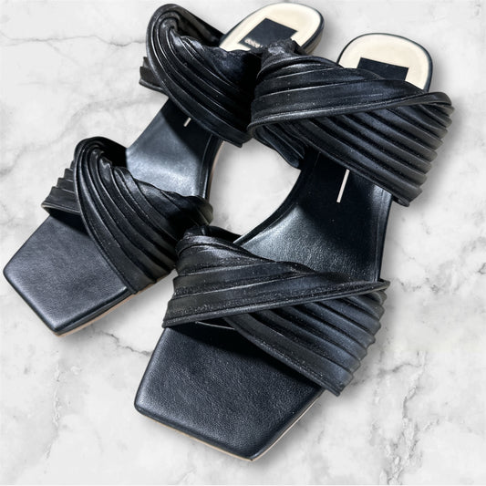 BLACK DOLCE VITA SANDALS, 9.5