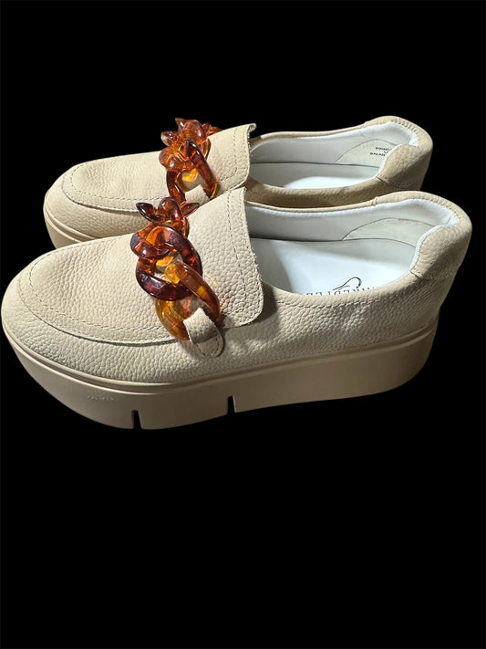 BEIGE NAKED FEET PRINCETON PLATFORM, 6.5