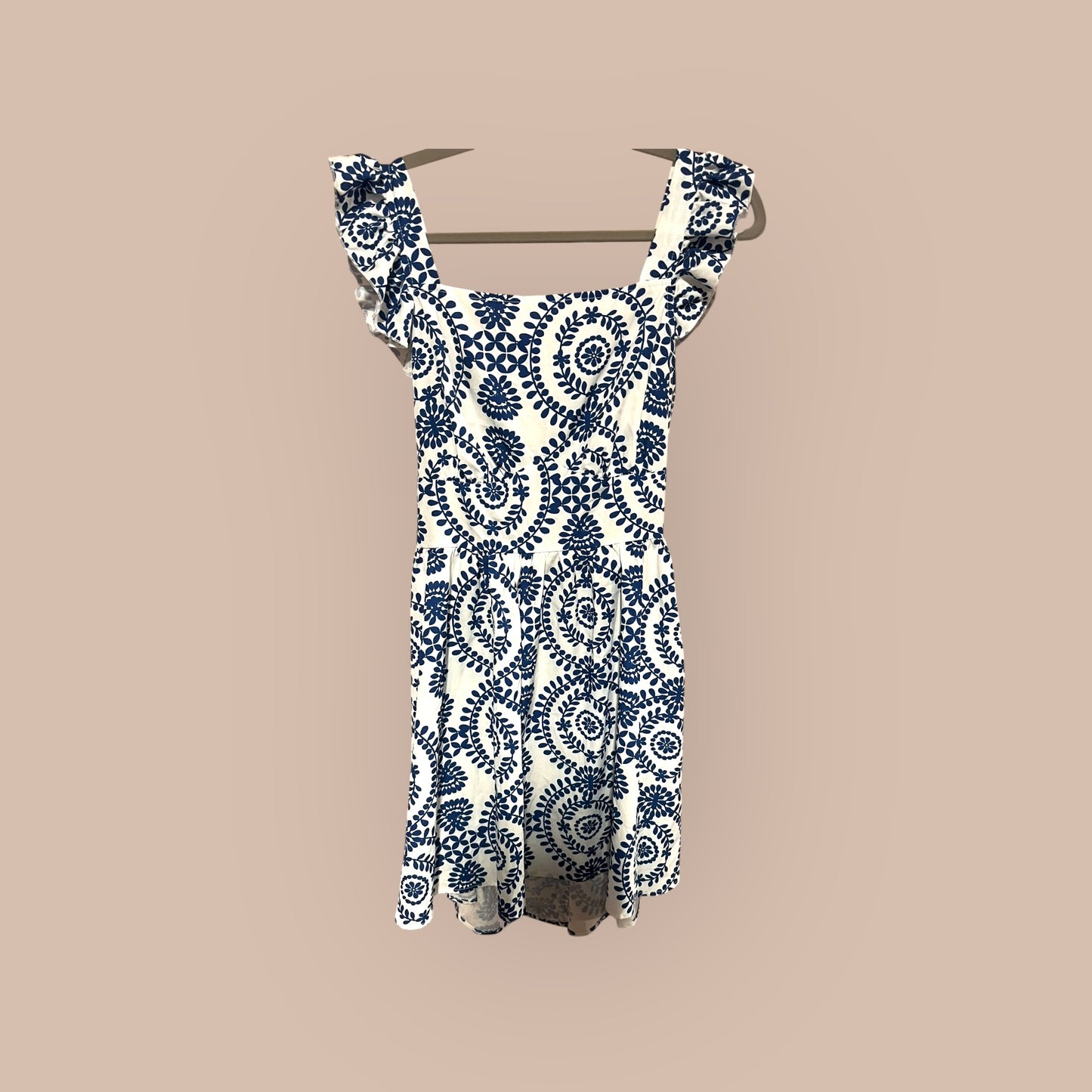 BLUE/ WHITE SHEIN DRESS, LARGE