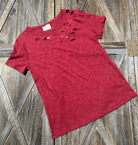 RED FANTASTIC FAWN SHIRT (NWT), SMALL