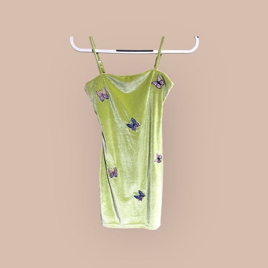 GREEN CHIPU DRESS, MED