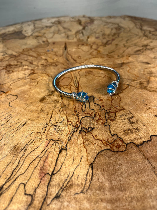 SILVER/ BLUE DAVID YURMAN BRACELET