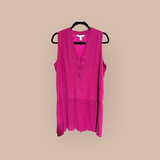 HOT PINK NINE WEST DRESS, MEDIUM