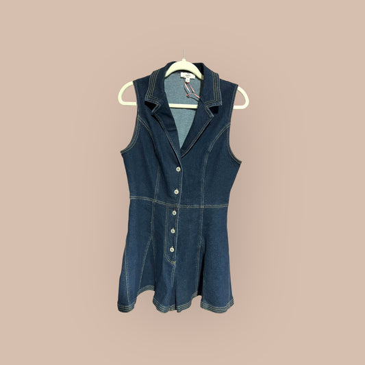 DENIM ENTRO ROMPER, LARGE