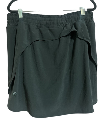 BLACK LULULEMON SKORT, 14