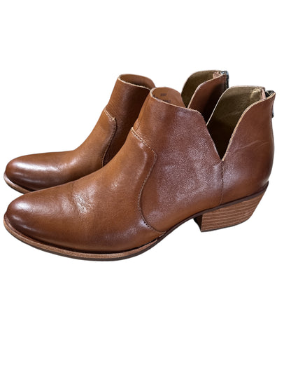 BROWN KORK BOOTIES, 9