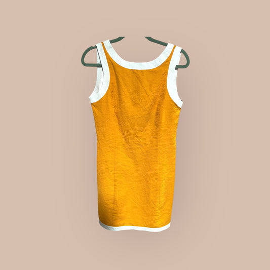 ORANGE LAUREN JAMES HARPER DRESS, SMALL