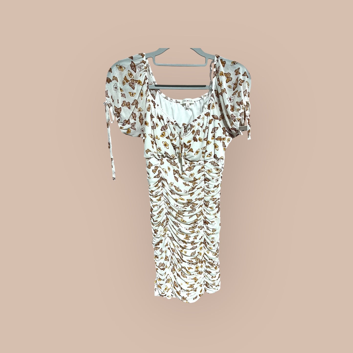 CREAM ULTRA FLIRT DRESS, MED