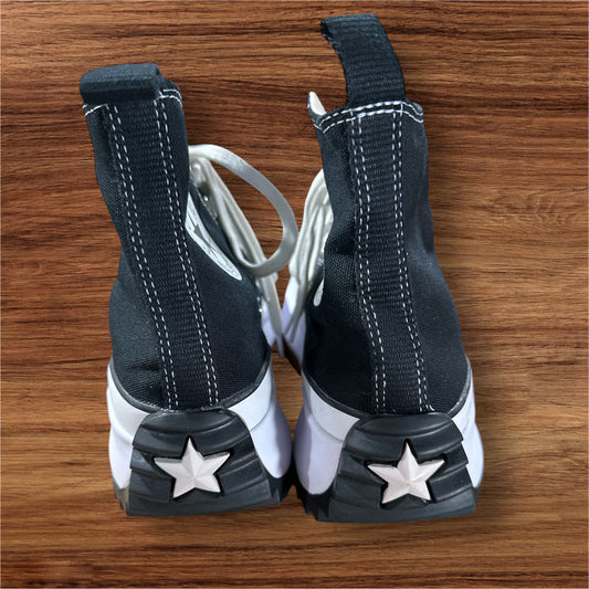 BLACK/ WHITE CONVERSE RUN STAR PLATFORM, 9