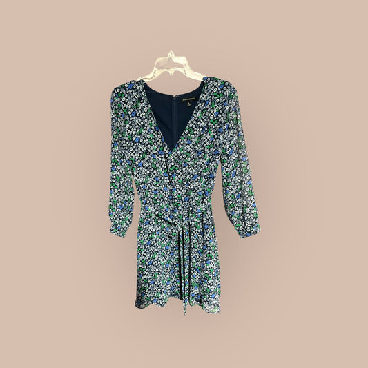 BLUE/ FLORAL BANANA REPUBLIC DRESS, 8
