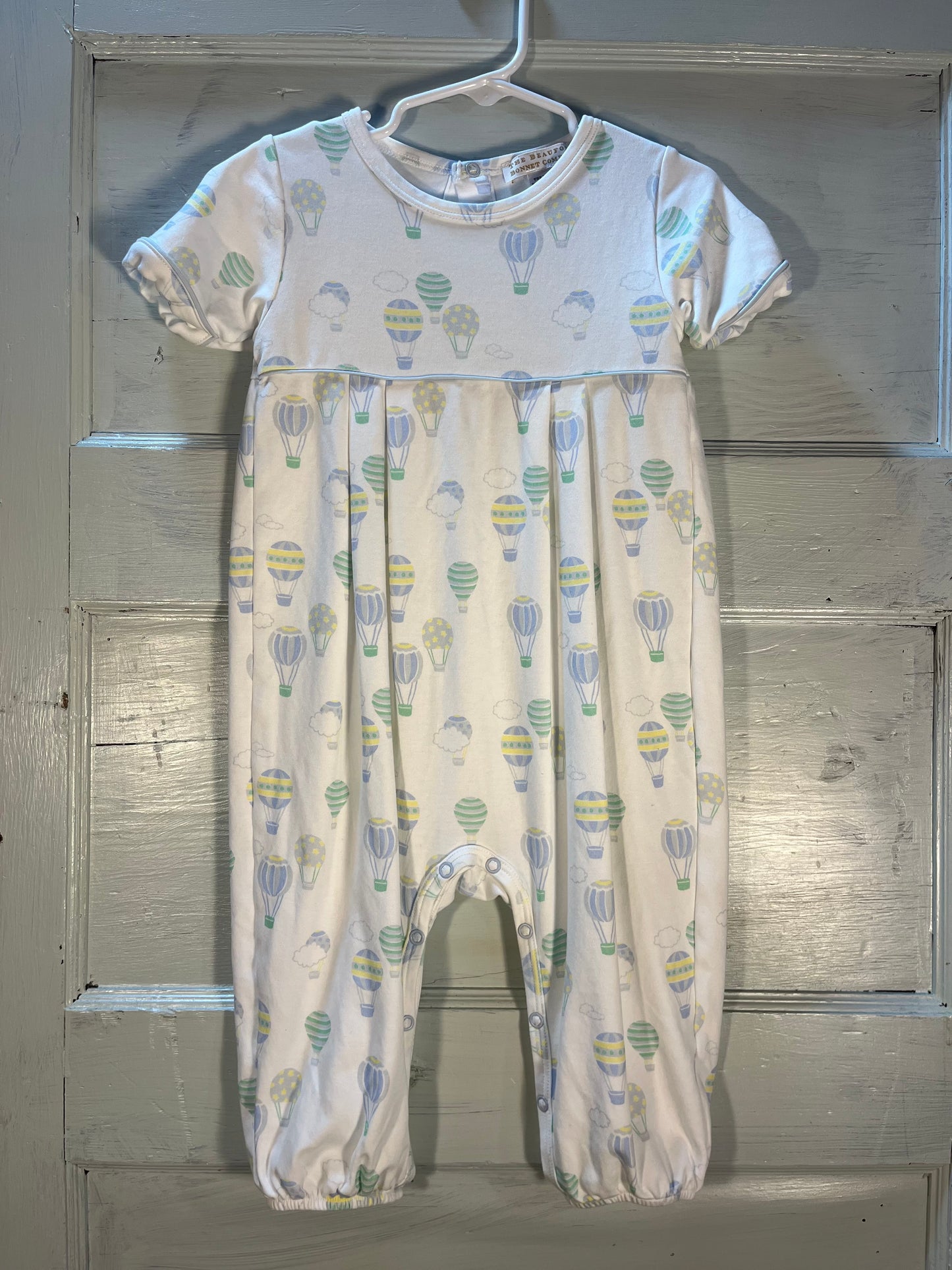 WHITE/ BLUE THE BEAUFORT BONNET ROMPER, 2T