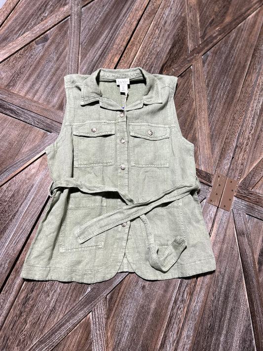 GREEN NICOLE MILLER SHIRT(NWT), SMALL