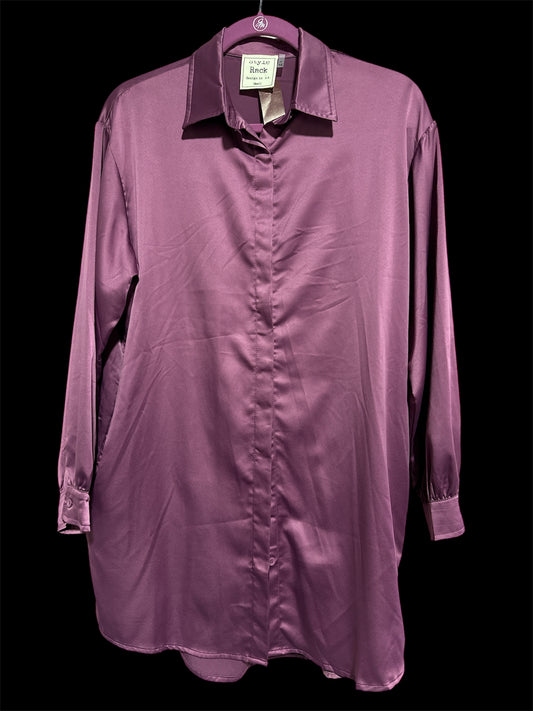 PLUM STYLE RACK SATIN DRESS, SMALL