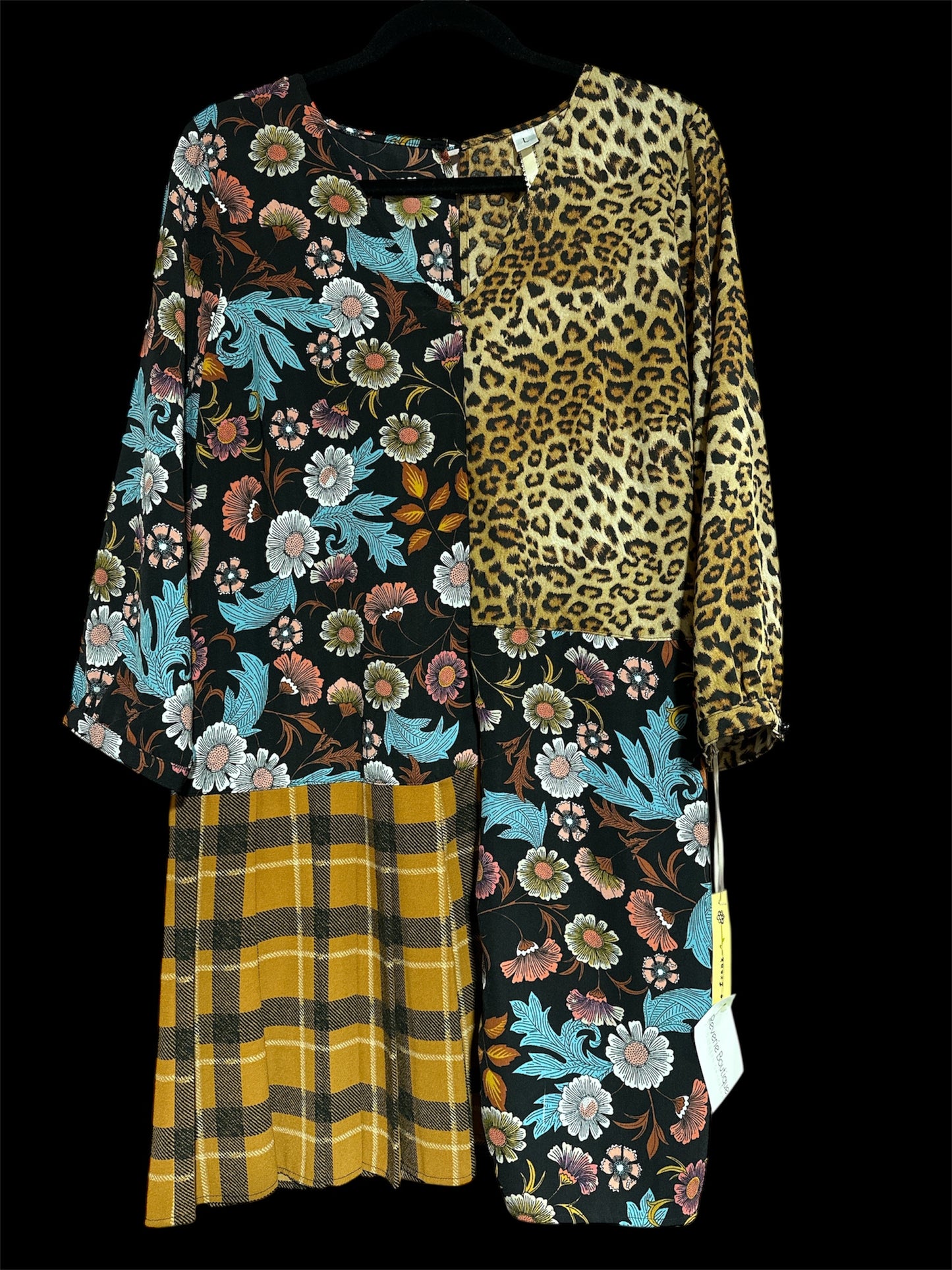 MULTI/ LEOPARD UNCLE FRANK DRESS, LARGE