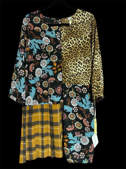 MULTI/ LEOPARD UNCLE FRANK DRESS, LARGE