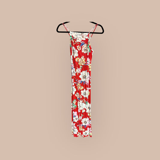 FLORAL BAND OF GYPSIES MAXI DRESS, X SMALL