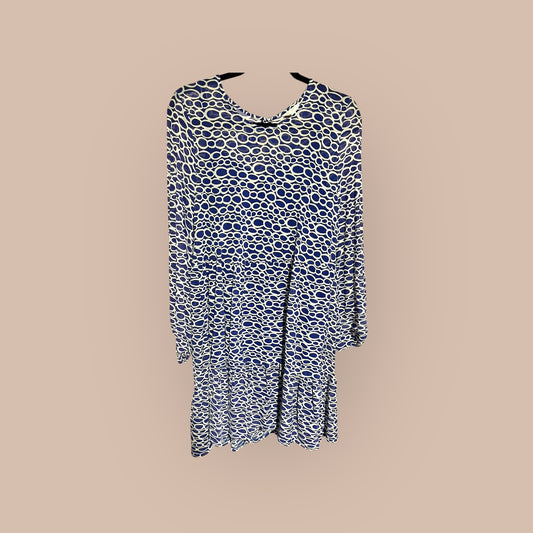 BLUE/ BLACK/ WHITE EST. 1946 DRESS, LARGE
