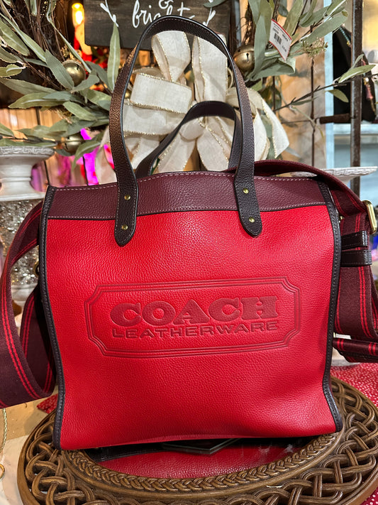 Red COACH Colorblock, MED