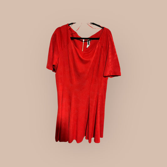 RED JULIAN TAYLOR DRESS, 20W