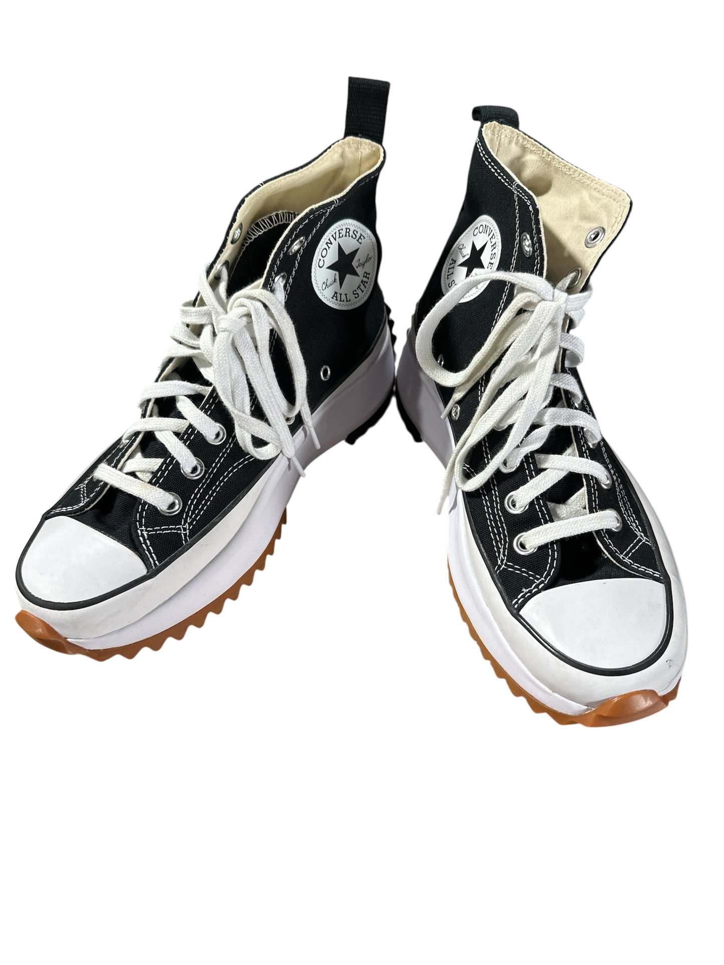 BLACK/ WHITE CONVERSE RUN STAR PLATFORM, 9
