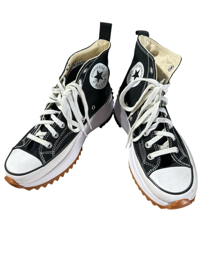 BLACK/ WHITE CONVERSE RUN STAR PLATFORM, 9