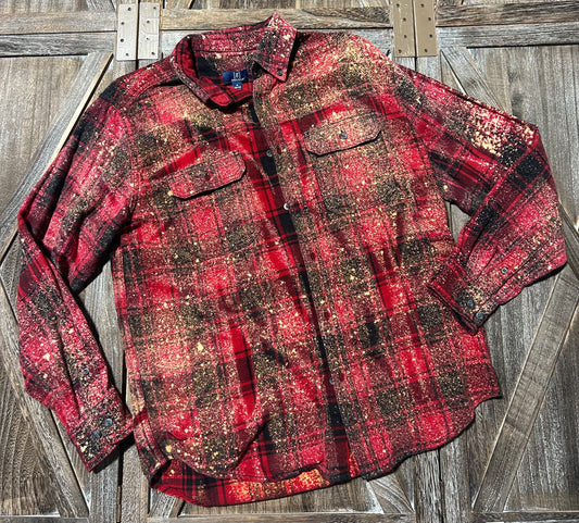 RED GEORGE SHIRT, MED