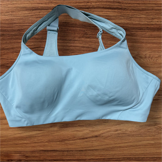 LIGHT BLUE LULULEMON ALL POWERED UP BRA, 42DD