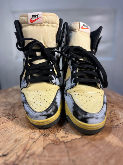 YELLOW/ BLACK/ GRAY NIKE NIKE DUNK HIGH, 9