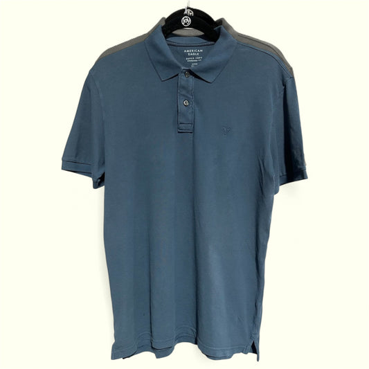 BLUE AMERICAN EAGLE POLO, SMALL