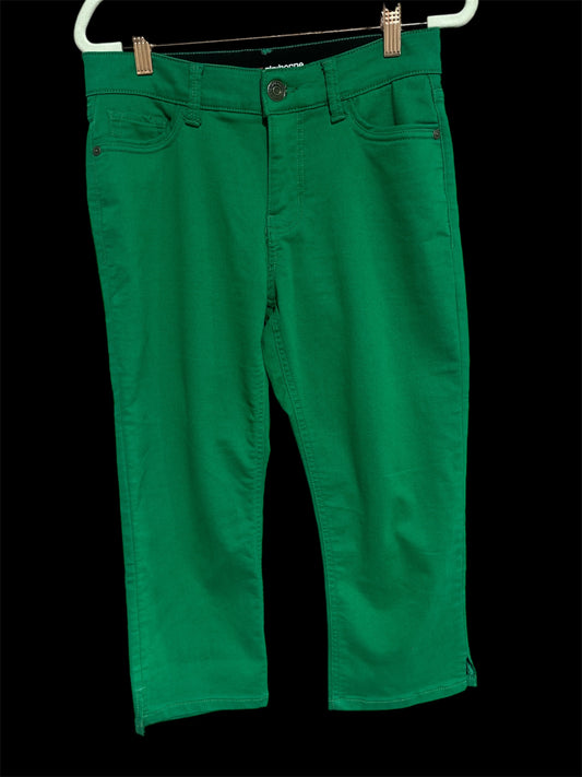 GREEN LIZ CLAIBORNE CROP PANTS, 10