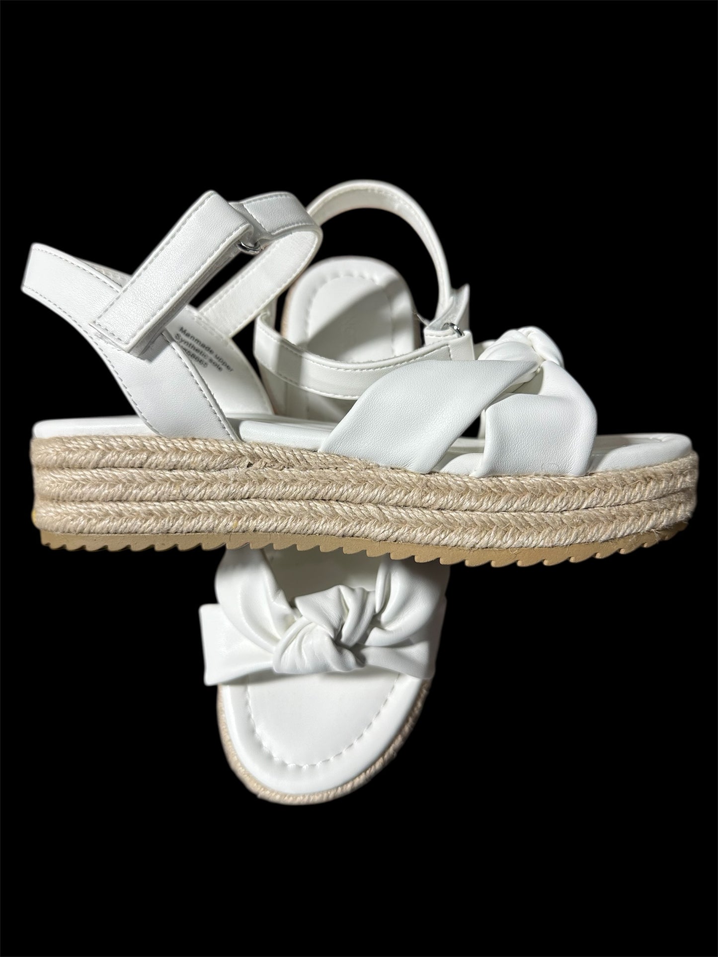WHITE NORDSTROM KIDS BREN WEDGE SANDAL, 1