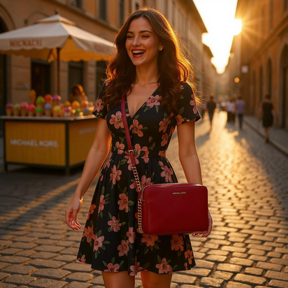 RED MICHAEL KORS CROSSBODY