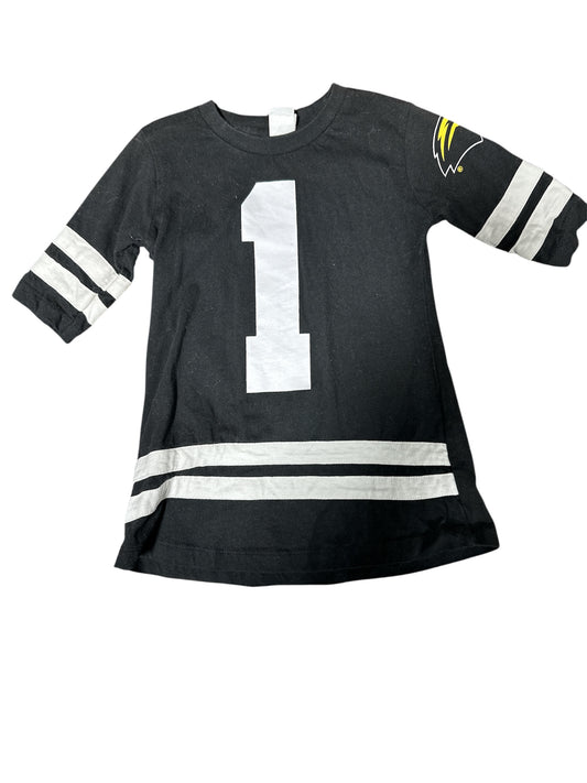 BLACK/ WHITE LITTLE KING USM DRESS, 3T