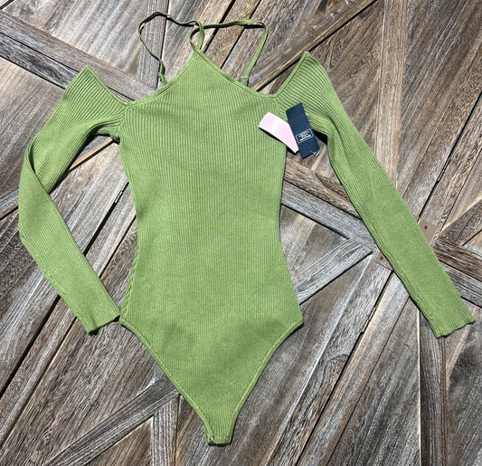 GREEN ABERCROMBIE & FITCH BODYSUIT (NWT), MED