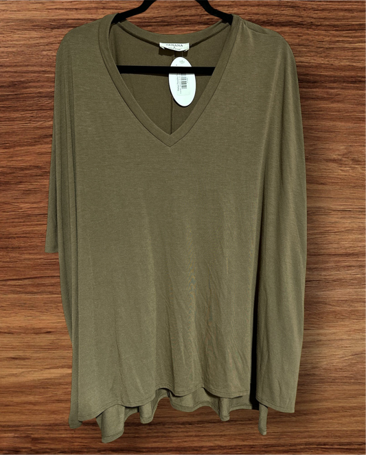 MOCHA ZENANA PONCHO RELAXED, SMALL