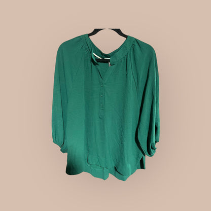 GREEN UMGEE TOP, MED