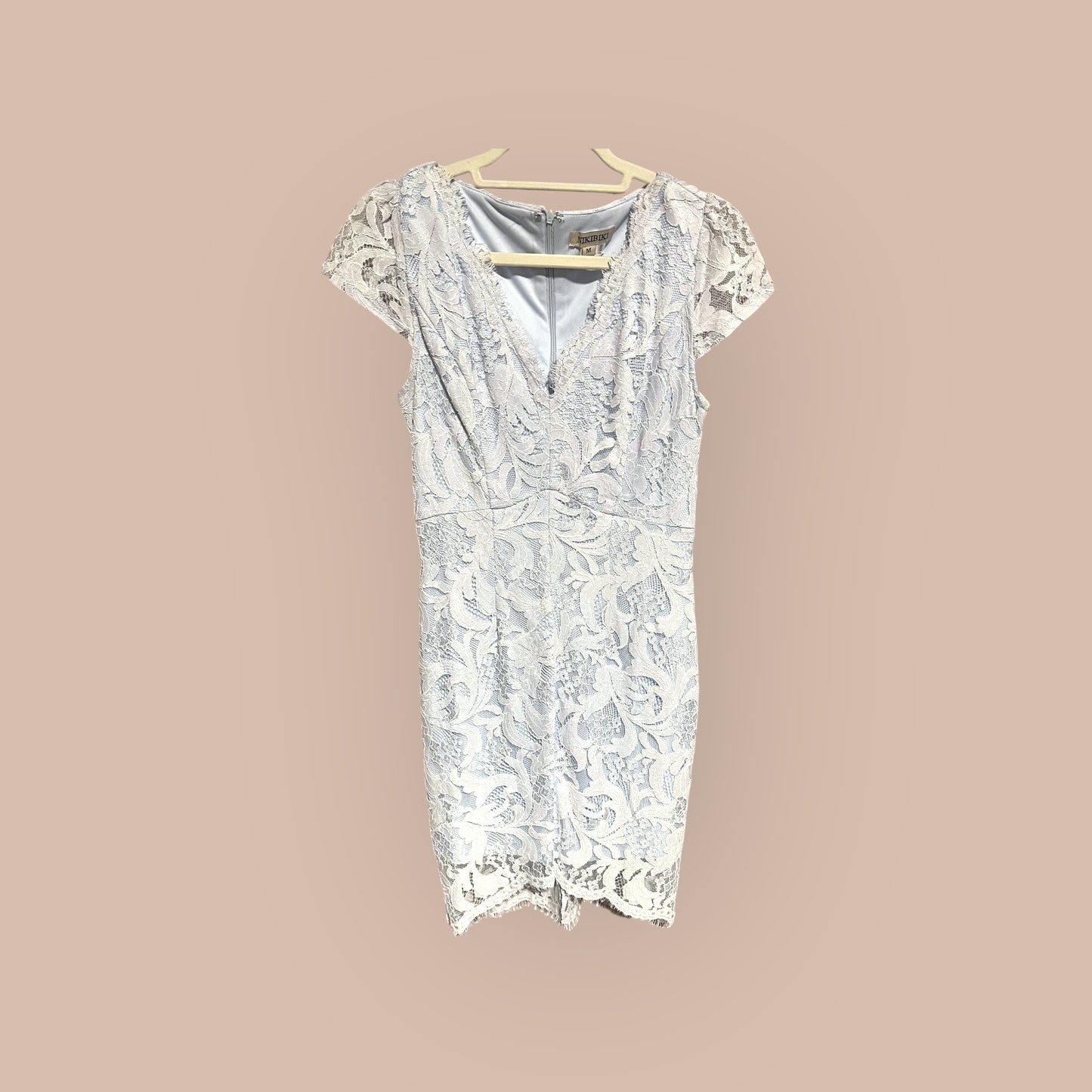 BABY BLUE NIKIBIKI LACE DRESS, MED