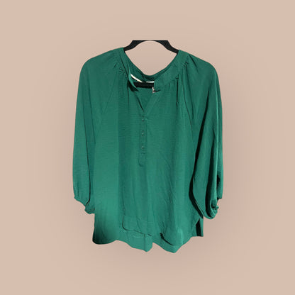 GREEN UMGEE TOP, MED