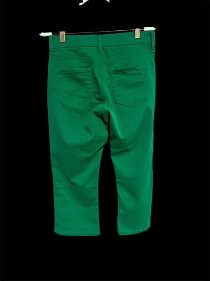 GREEN LIZ CLAIBORNE CROP PANTS, 10