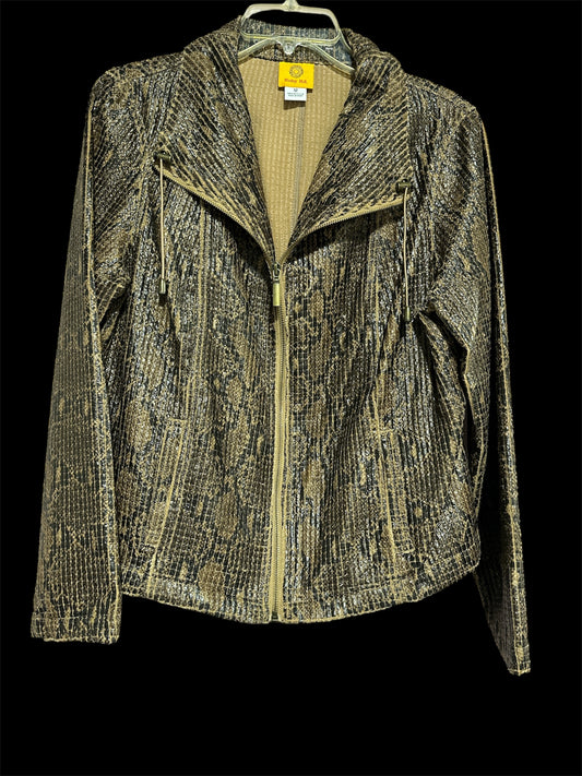 FAUX SNAKE SKIN RUBY RD JACKET, 12