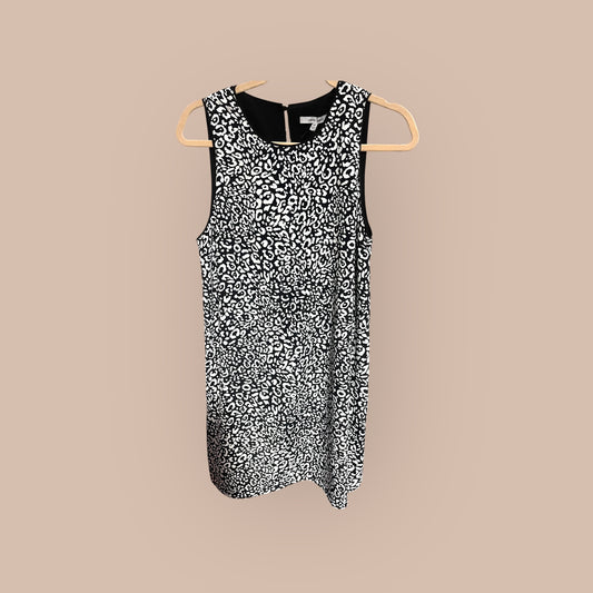 BLACK/ WHITE NAKED ZEBRA DRESS, MED