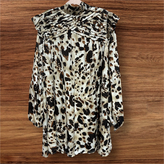 BROWN ENTRO DRESS, LARGE