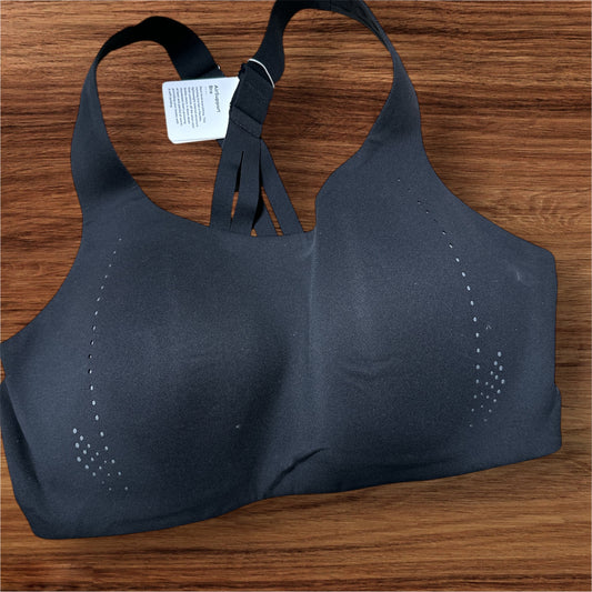 BLACK LULULEMON AIR SUPPORT BRA, 40D